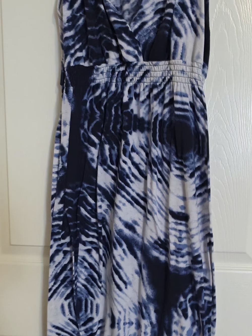Blue & White maxi Dress